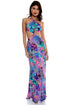 Luli Fama Jungle Fever Cut Out Long Dress